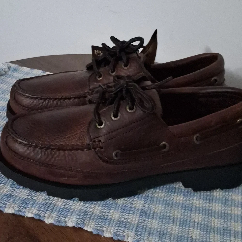 NWT Men's Hunters Bay Leather Boat Shoes